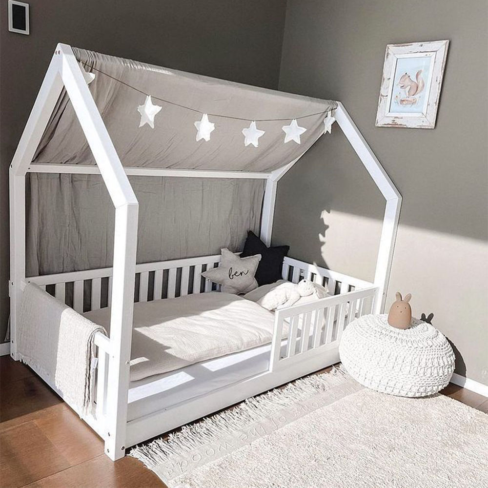 Cama casita al piso