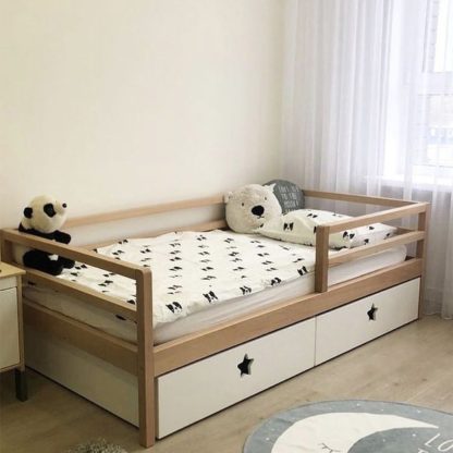 Cama corral con cajones